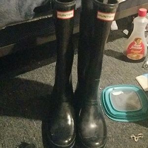 Tall gloss black original hunter boot